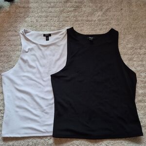 Express Black and White Tank Tops